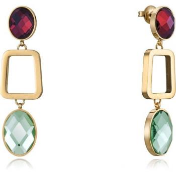 Pendientes Viceroy Chic acero IP oro 14088E01012
