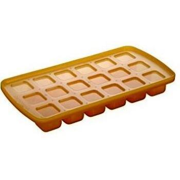 Molde para Cubitos de Hielo MyDRINK de Silicona Amarillo con Tapa
