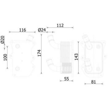 Enfriador de aceite MAHLE ORIGINAL CLC 276 000S, alta eficiencia y calidad original