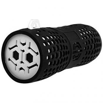 SOUND2GO water boom - Altavoz Bluetooth con NFC-Technologie, USB OTG, Bluetooth-Adaptador y manos libres - blanco-negro
