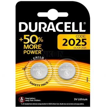 Pack de 2 Pilas de Botón Duracell CR2025 para Dispositivos Electrónicos - Larga Duración