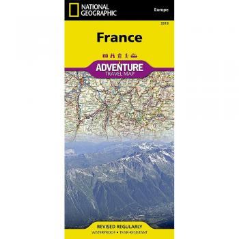 National Geographic Waterproof Adventure Travel Map of France (Sheet 3313)