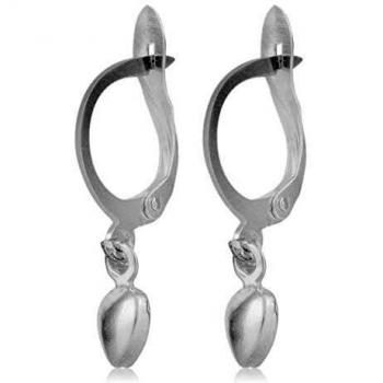 Córdoba Jewels | Pendientes en plata de ley 925 con diseño Aritos Corazones Silver