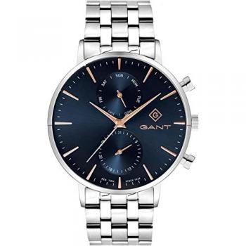 Reloj Analógico Hombre Gant G121010 Plateado con Pulsera de Acero Inoxidable