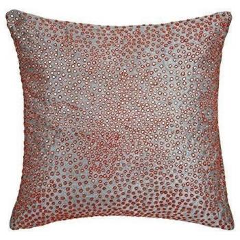Madura 13201 funda de cojín galuxa gris/Neon Naranja 40 x 40 cm