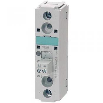 Relé de estado sólido Siemens 3RF21201AA02, 20 A, tensión máxima de conmutación 230 V AC, con cruce por cero