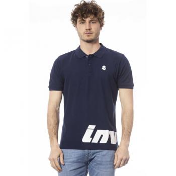 Invicta Blue Cotton Polo Shirt - S, Male, Short Sleeve, Logo