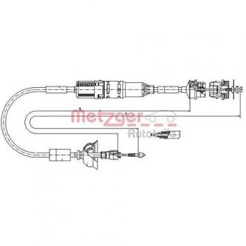 Cable de embrague Metzger 11.3264