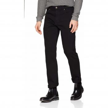 Wrangler Men's Straight Leg Jeans - Black - W32 / L32