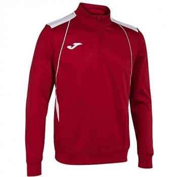 Sudadera Joma Championship VII Hombre Rojo Blanco con media cremallera