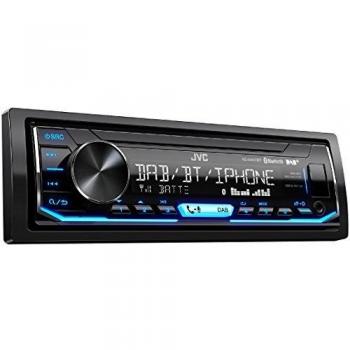 JVC KD-X451DBT - Receptor Multimedia Digital con función de Manos Libres Bluetooth y Radio Digital Dab+, Color Negro