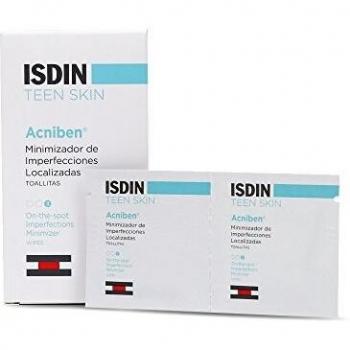 ISDIN Acniben Teen Skin Toallitas Anti Imperfecciones para Piel grasa o Acnéica - 30 Toallitas