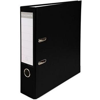 Exacompta 918401B - Archivador de palanca polipropileno, Negro, A4, 320x290 mm, 1 pieza