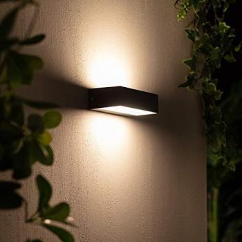 Aplique de Pared Exterior LED 9W Doble Cara Galeo IP65 Luz Fría 6000K