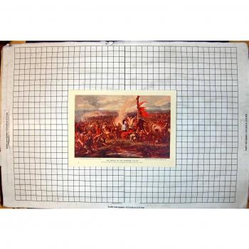 Impresión Antigua De la Batalla Del Sir Estándar 1138 del Anuncio Juan Gilbert Print Undated