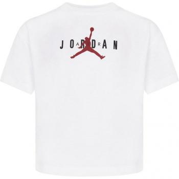 Camiseta Jordan de niña MJ HBR Sustanaible Blanco/Rojo