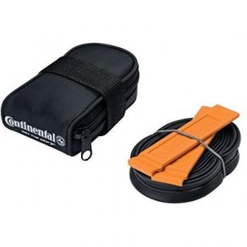 Continental Continental-2179505300 Alforja con cámara de Aire, Unisex Adulto, Negro, Talla única