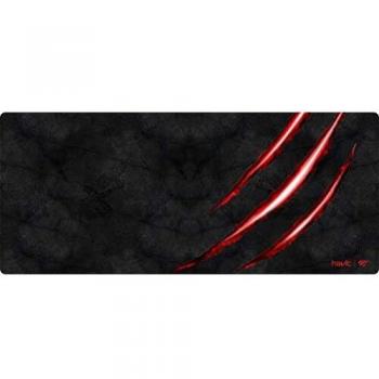 Alfombrilla Gaming Havit HV-MP860 Grande 70x30 cm Negra/Roja, Impermeable y Antideslizante