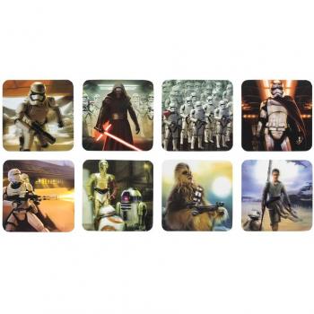 Star Wars – El Despertar de la fuerza VII Lenticular posavasos, tarjeta, multicolor, 24,6 x 10,5 x 2.1 cm