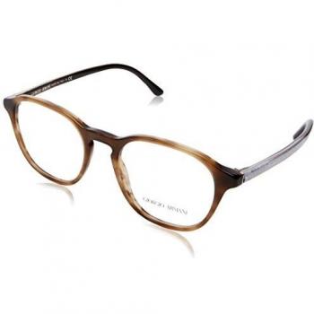 Giorgio Armani 0AR7144 Monturas de gafas, Striped Brown, 49 para Hombre