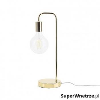 Lámpara de mesa dorada estilo industrial minimalista Savena 48 cm
