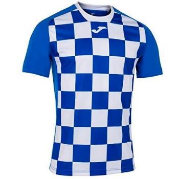 Joma Flag II Men's Short Sleeve Soccer Jersey Royal-White