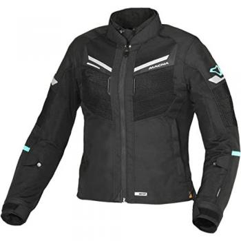 Macna Chaqueta Textil Impermeable para Mujer Tondo Negra, Tamaño L