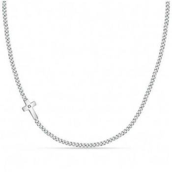 Collar de Acero para Hombre Morellato Cross con Circonitas - SKR62