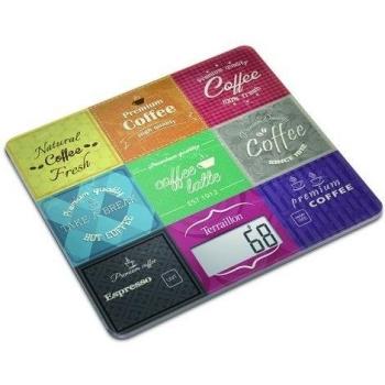 Terraillon T1040 Coffee - Báscula de cocina, 3 kg, 1 g, multicolor