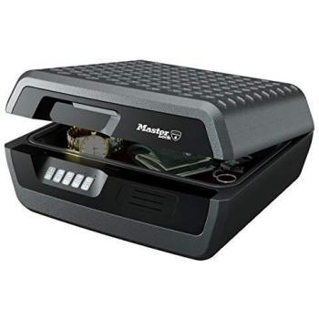 Master Lock LCFW30100 Caja Fuerte Portatil Ignifuga y Impermeable con Llave Large Adecuada para A4 Documentos, Dispositivos Electrónicos, Soporte Multimedia, Pequeños