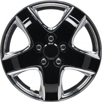 Juego de Tapacubos Autostyle Maine 14 Pulgadas Cromado y Negro