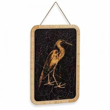 Lienzo Decorativo Garza 2 x 60 x 40 cm (6 Unidades) - Decoración Única