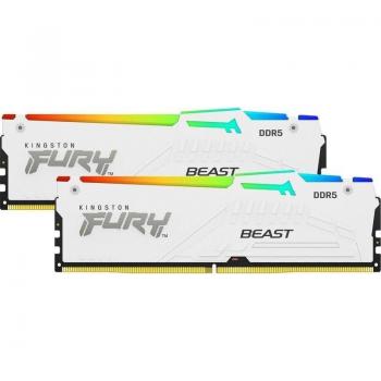 Kingston FURY Beast RGB White DDR5 5200MHz 64GB (2x32GB) CL36 KF552C36BWEAK2-64