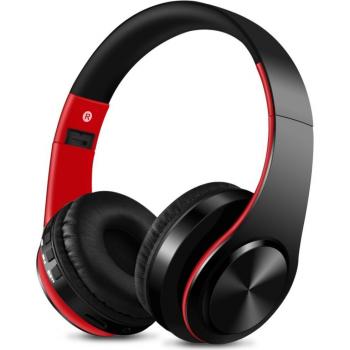 Auriculares Inalámbricos Portátiles Bluetooth Estéreo Plegables con Soporte para Tarjeta SD, Graves Profundos y Micrófono Ajustable