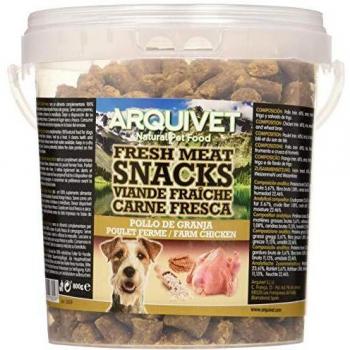 Arquivet Snacks para perro - Carne fresca de pollo de granja - Golosinas para perro - Chuches para perro - Snacks naturales para perro - Premios y recompensas perros - 800 g