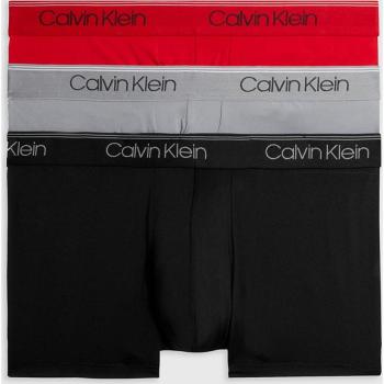 Pack de 3 boxers de tiro bajo Calvin Klein Micro Stretch para hombre en colores negro, gris y rojo, talla XL