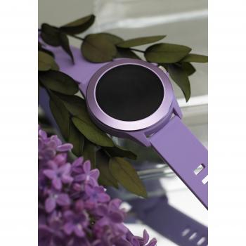 Forever Colorum CW-300 Smartwatch Púrpura con Notificaciones y Monitor de Frecuencia Cardíaca