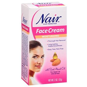 Nair Moisturizing Face Hair Removal Cream, 2 oz (57 g)