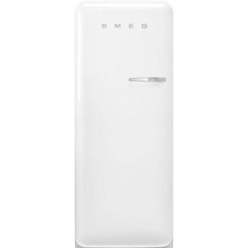 Frigorífico Retro Smeg FAB28LWH6, 270 litros, Blanco, Compresor Inverter, Apertura Izquierda