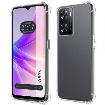 Funda Silicona Antigolpes Transparente TPU Reforzado para Oppo A57s
