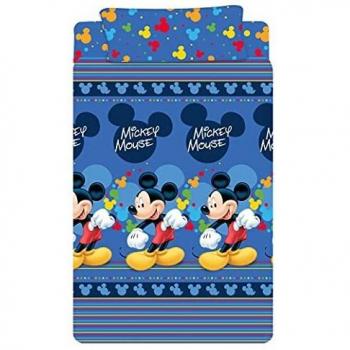 Asditex Juego de sábana Franela Mickey Cama 90 cm.