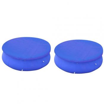 Cubiertas para piscina 2 uds para piscina elevada redonda 360-367 cm