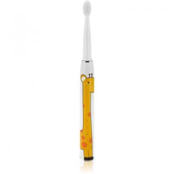 Cepillo Dental Sónico Infantil Giosonic Giraffe - Recargable USB, Mango de Silicona, 3 Modos, Temporizador 2 min, Apto para Niños de 3 a 12 años (Incluye