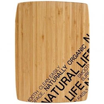 Bergner Natural Tabla de corte rectangular, Bambú