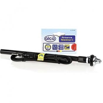 Alca - Antena Flex - Antena de Coche Universal Flexible 12 V - Cromada