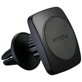 Air Vent soporte para teléfono, Mpow MagGrip 360grados giratorio de purga de aire magnético Universal soporte de coche para teléfono móvil soporte cuna para iPhone 7/7Plus/6/6S Plus/5S/Se ,Huawei HTC y otros Smartphone