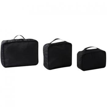 Totto Organizador de Viaje Negro - Packing Cube X6 - Set de Organizadores de Viaje - Cubos de Empaque - Malla y Tela Opaca - Artículos Delicados - Durabilidad y Versatilidad - Solución