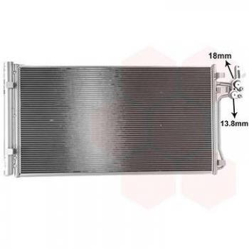 Condensador de Aire Acondicionado VAN WEZEL 02015707 con Secador para LAND ROVER LR070458 LR075358