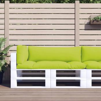 Cojines para sofá de palets 3 piezas verde brillante