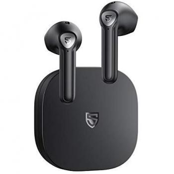 SOUNDPEATS TrueAir2 Auriculares inalámbricos Bluetooth V5.2 Qualcomm3040 TrueWireless Mirroring,Micrófono Dual Cancelación de Ruido CVC8.0 Llamadas claras aptX, diseño Semi-in-Ear, 25 Horas